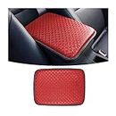 Car Center Console Cushion Pad, 11.8"x8.3" Waterproof Non Slip PU Leather, Auto Armrest Seat Box Cover Protector for Men Women, Vehicle Interior Accessories for SUV, Truck, Van (Red)