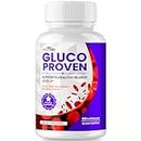 Gluco Proven Capsules - Official Formula - with Berberine, Alpha Lipoic Acid and Chromium Picolinate for Maximum Strength - Glucoproven Advanced Formula Dietary Supplement (60 Capsules)