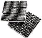 Iktu® Self Adhesive Black Square Felt Pads Non Skid Floor Protector Furniture Sofa Furniture Chair Balance Pad Noise Insulation Pad Floor Bumper - 27mm (18 pcs)