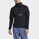 adidas men TERREX Techrock Ultralight 1/2-Zip Hooded Fleece Jacket