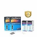 OneTouch Ultra Test Strips | Pack of 100 Test Strips with 50 OneTouch Ultrasoft Lancets | Glucometer Testing Strips | For use with OneTouch Ultra 2 Glucometer & OneTouch Ultra Easy Glucometer