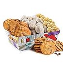 David’s Cookies Cookie Gift Basket - Deliciously Flavored Assorted Cookies in a Lovely Gift Basket - Gourmet Thin Crispy Cookies, Butter Pecan Meltaways and Scottish Shortbread Cookies - Variety of Delicious Cookies