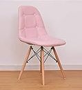 Finch Fox Eames Replica Cushioned Dining Chair/Cafe Chair/Side Chair/Accent Chair (Pink) Color