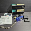 Fujifilm FinePix Blue J12 8.2MP Digital Camera w/ Charger & Box - NO BATTERY