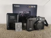 Canon PowerShot G16 12.1MP Digital Camera - Black Tested Boxed W/Battery 
