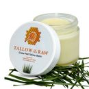 Tallow in The Raw | Organic Grass Fed Tallow Balm w/ Local Raw Honey (UNSCENTED)