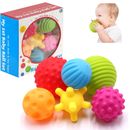 Set palla bambino massaggio mani bambino giocattoli sensoriali multi-strutturati palline morbide 6 pezzi