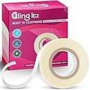 Double-Sided Clothing Tape – Fashion Beauty Tape – Fabric Strong Double Sided Tape – Medical Quality – Clear Tape - 540 Inches Roll Tape With Dispenser - Made in USA
