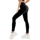 SINOPHANT High Waisted Leggings for Women - Full Length & Capri Buttery Soft Yoga Pants for Workout Athletic(Full Black,XXL)