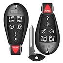 Key Fob Replacement for Chrysler Town and Country/Dodge Grand Caravan 2008 2009 2010 2011 2012 2013 2014 2015 2016 Car Keyless Entry Remote Fob FCC: M3N5WY783X IYZ-C01C Set of 2