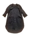 Gudrun Sjoden Scandi Black Linen Shirt Dress - Size S/M