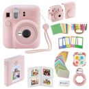 Fujifilm Instax Mini 12 Instant Camera with Case, Decoration (Blossom Pink)