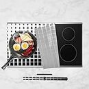 KitchenRaku Tapis pour Plaques à Induction 61x53cm,Protection Plaque de Cuisson Magnétique, Silicone Anti-rayures Pour Cuisinière à Induction
