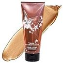 Melanie Mills Hollywood Gleam Body Radiance All In One Makeup, Moisturizer & Glow For Face & Body - Peach Deluxe, 3.4 fl.oz.