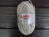 Katia Bombay II, hilo calcetín mezcla algodón, 1 bola, 100 gr. 460m/506 yardas., NUEVO