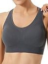 FITTIN Racerback Sports Bra for Women- Padded Seamless Activewear Bras for Yoga Gym Workout Fitness