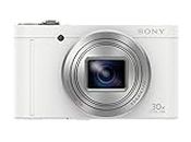 Sony DSC-WX500 Fotocamera Digitale Compatta Cyber-shot, Sensore CMOS Exmor R da 18,2 Megapixel, Obiettivo Zeiss Vario-Sonnar T* con Zoom Ottico 30x, Bianco