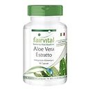 Fairvital | Aloe Vera - MASSA per 3 mesi - VEGAN - 90 capsule - 200: 1 Aloe Vera Barbadensis Miller concentrarsi