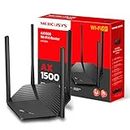 MERCUSYS MR1500X - Router Wi-Fi 6 de Doble Banda AX1500, Velocidad 1.5 Gbps,Ahorro de Energia, Beamforming, WPA3, Installacion Facil,MU-MIMO