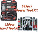 SAVWAY Household Tools Set Hand Tools,Power Tools Home Repair Tool Kit With Case