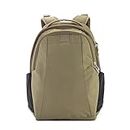 Pacsafe Metrosafe LS350 15 Liter Anti Theft Laptop Daypack/Backpack - with Padded 13" Laptop Sleeve, Adjustable Shoulder Straps, Patented Security Technology, Earth Khaki