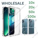 For iPhone 14 13 12 11 Pro Max XR X XS 8 7 6 6s Shockproof Clear Case Cover LOT
