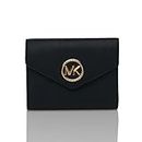 Michael Kors Greenwich Trifold Wallet, Black, one Size