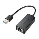 Cable Matters USB to Ethernet Adapter (USB 3.0 to Ethernet/USB 3 to Ethernet/USB to Gigabit Ethernet/USB to RJ45) Supporting 10/100 / 1000 Mbps Ethernet Network in Black