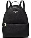 Michael Kors Valerie Medium Logo Backpack, Black, Medium, Valerie