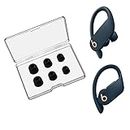 SEICHYGO Memory Foam Ear Tips for Beats Powerbeats Pro/Beats Powerbeats 2 & 3, Anti-Slip Replacement Ear Tip, No Silicone Eartips Pain, with Storage Box & Fit Charging Case, 3 Pairs (S/M/L, Black)