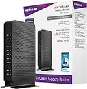 NETGEAR N300 (8x4) WiFi DOCSIS 3.0 Cable Modem Router (C3000) Certified for Xfinity from Comcast, Spectrum, Cox, Cablevision & More