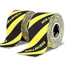 Meister Elite Athletic Tape - Breathable High-Adhesive Trainer's Tape - 2 Roll Pack - Caution Tape