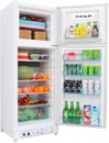 SMAD Propane Refrigerator with Freezer 13.4 cu ft Gas Fridge 110v/LPG Dual Ways