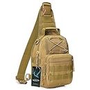 G4Free Outdoor Tactical Bag Backpack, Military Sport Bag Pack Sling Shoulder Backpack Tactical Satchel for Every Day Carry