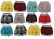 CALZINO Girl's and Boy's Cotton Printed Bloomers Combo Set (Multicolour) -Pack of 12