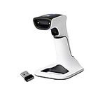 ScanAvenger Wireless Portable 1D&2D with Stand Bluetooth Barcode Scanner: Hand Scanners 3-in-1 Vibration, Cordless, Rechargeable Scan Gun for Inventory - USB Bar Code/QR Reader (1D&2D With Next Gen Stand)