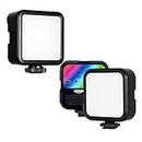 amazon basics RGB Video LED Camera Light | 360 Full Color Portable Photography Lighting | CRI 95+ 2500K-9000K Dimmable Panel | Built in Rechargeable 2000 Mah Battery | Lamp Support (Black)