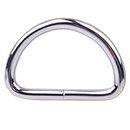 Craft Affair | Metal D Ring Silver | 1 Inch, Pack Of 10 | for Hardware Bags Ring for DIY Accessories Jewellry, Bags, Wallets and Luggage Making Multi Use