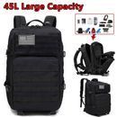 45L Tactical Military Hiking Camping Backpack Trekking Army Outdoor Bag Daypack