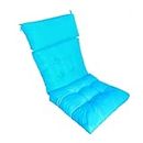 Indoor/Outdoor High Back Chair Cushion,high Back Patio Chair Cushions ，Fade-Resistant & Seasonal All Weather Replacement (Color : Peacock blue)
