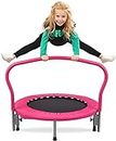 Advwin Trampoline for Kids 36 Inch, Foldable Fitness Rebounder Mini Trampoline, Portable Exercise Trampoline for Indoor & Outdoor Activities, Max Limit 150KG