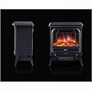 NOALED Electric Fire Place, Indoor Heater Log Wood Burning Effect Flame Portable Fireplace Stove Electric Fire Wall Mounted