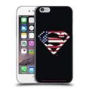 Head Case Designs Licenza Ufficiale Superman DC Comics Bandiera U.S. 2 Logo Custodia Cover in Morbido Gel Compatibile con Apple iPhone 6 / iPhone 6s