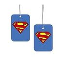 MCSID RAZZ - DC Comics Pack of 2 Luggage Tag for Baggage Suitcases Official Licensed by Warner Bros,USA (Superman)
