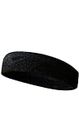STEFFER Cotton Headband Sports Gym Workout Yoga Sweatband-All Sports Wear Headband Fitness Band Unisex (Pack Of 1 Black)