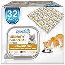 Forza10 Wet Urinary Cat Food Actiwet Special Diet Cat Food, Fish Flavor Urinary Tract Cat Food, 32 Pack Case of 3.5 Ounce Each