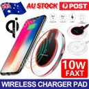 Qi Wireless Charger Charging For iPhone12 X XS MAX 8 Plus Samsung S10 S9 Plus
