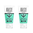Below The Belt Grooming Fresh & Dry Balls - Intimate Deodorant For Men - Protects against Sweat, Odour and Chafing - Fresh Scent 2 x 75ml