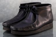 Clarks Wallabee Men's Chukka Boots Size 7 Leather Black