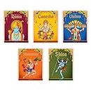 Children's First Mythology Stories - Pack of 5 books (Ram, Shiva, Hanuman, Ganesha, Vishnu) (Classic Tales from India)
